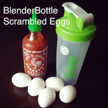 blender bottle recipe for scrambled eggs