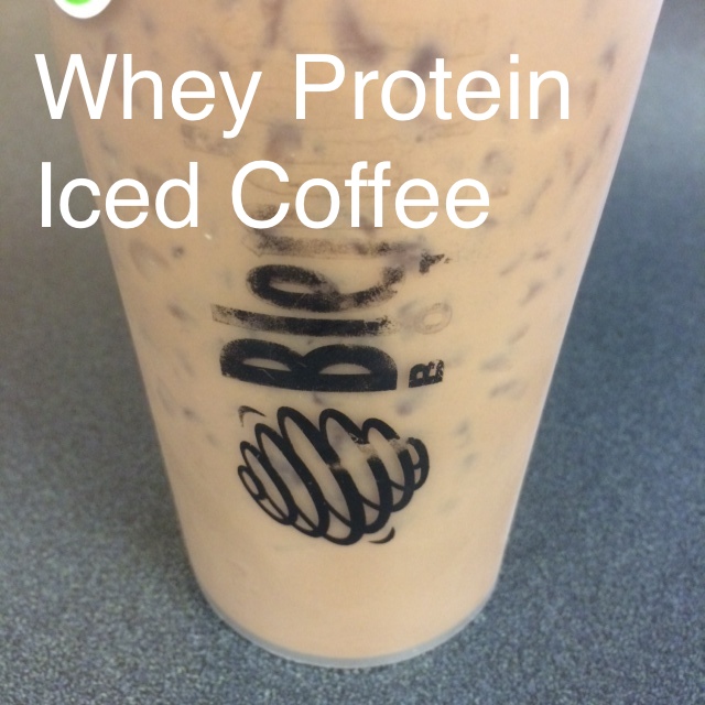 whey protein for iced coffee