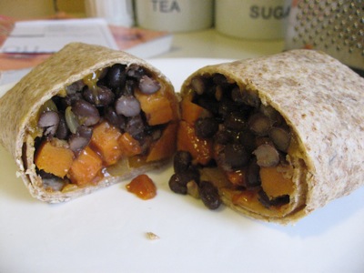 test-Sweet Potato  &  Black Bean Burrito Recipe A Healthy Hearty Meal