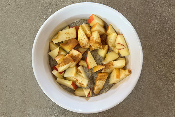 High Protein Apple Pie Chia Pudding