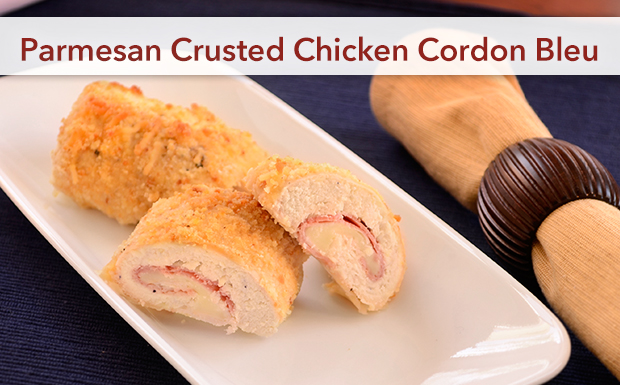 Parmesan Crusted Chicken Cordon Bleu